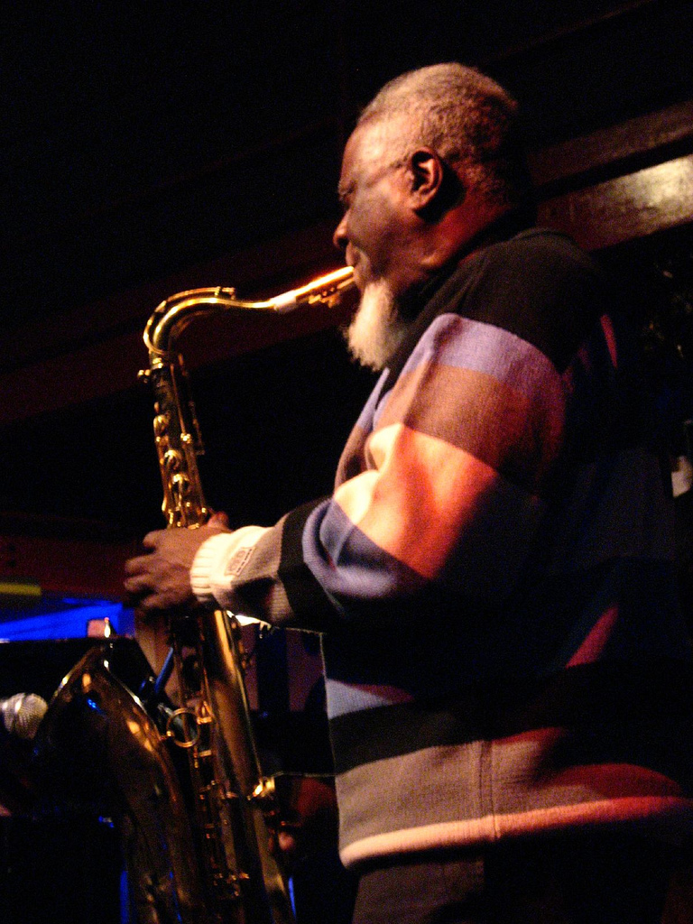 Pharoah Sanders performing at The Jazz Cafe, London, 2008